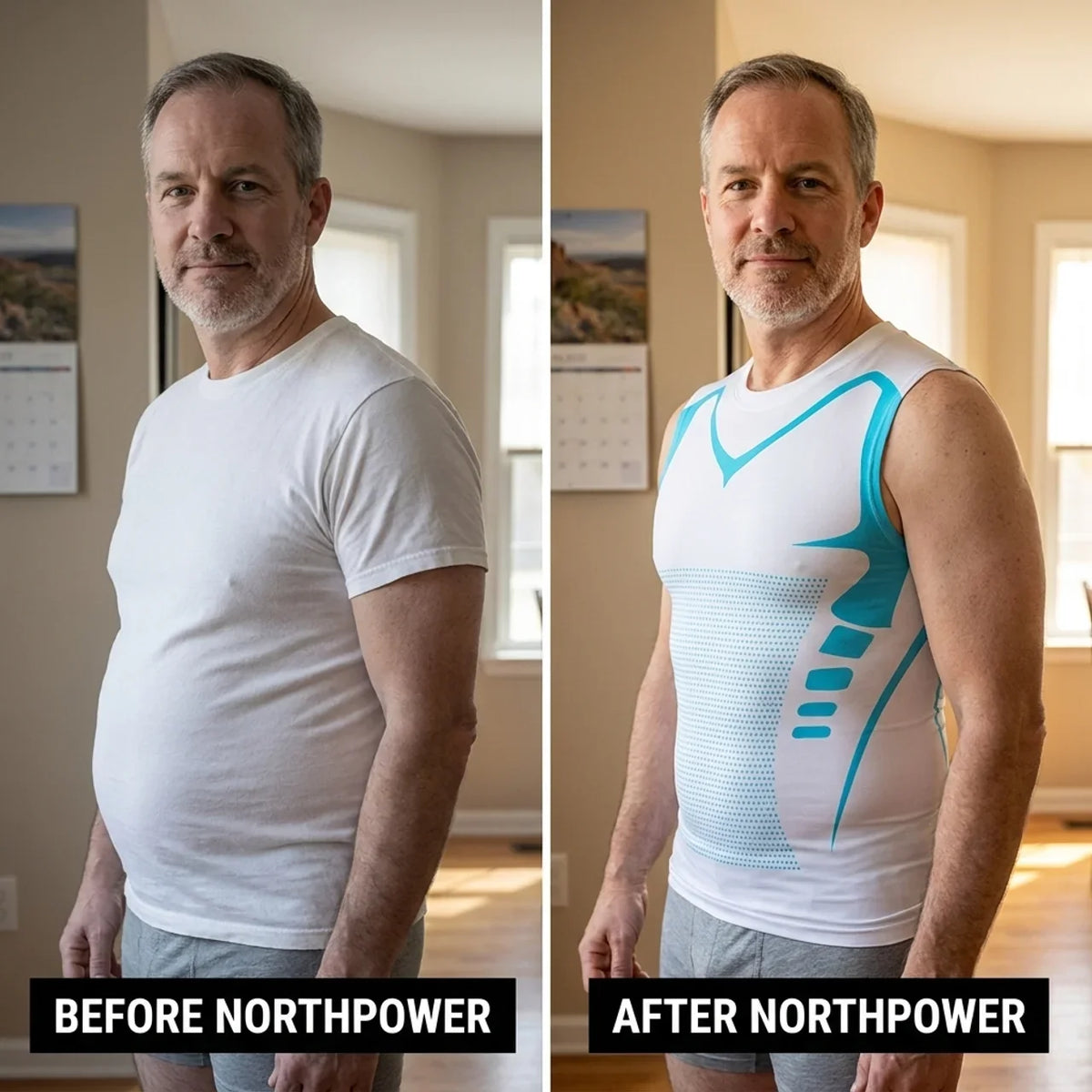 NorthPower V-Neck | Feel The Power of Confidence, Shape & Control